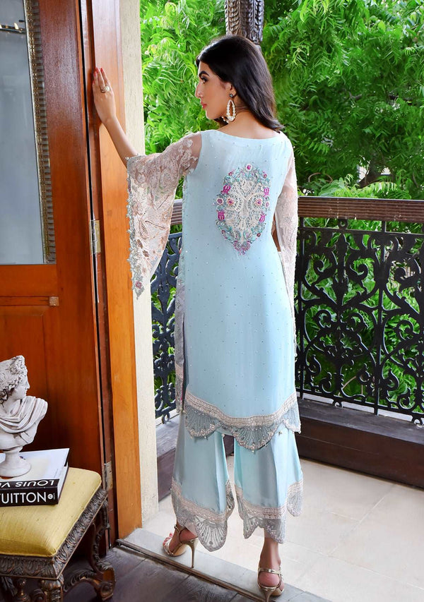 Layla Chatoor | Luxury Pret | Powder Blue-2