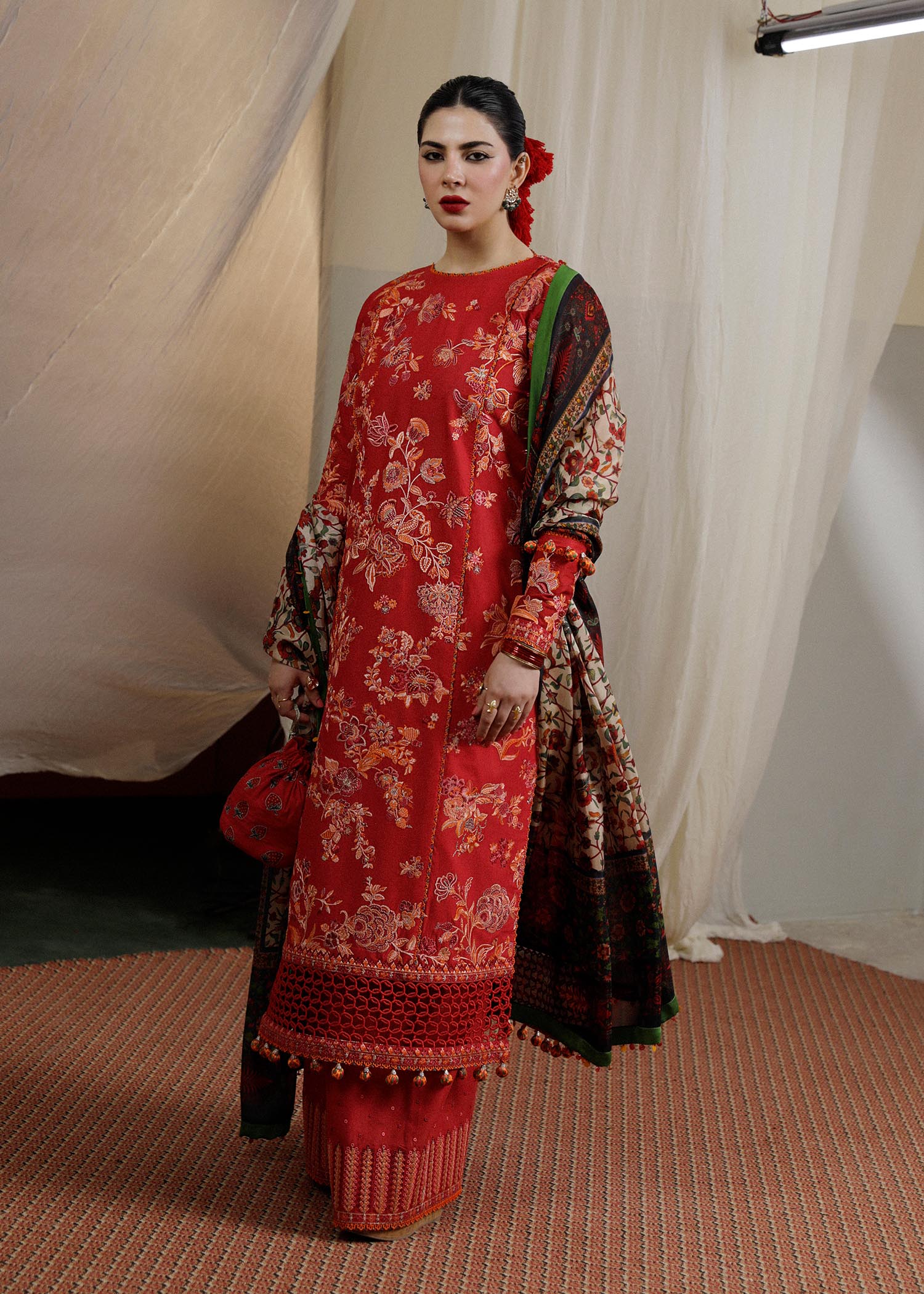 Hussain Rehar | Lawn SS 2023 | Berry by Designer Hussain Rehar - House of Maryam - Pakistani Designer Ethnic Wear in {{ shop.shopifyCountryName }}