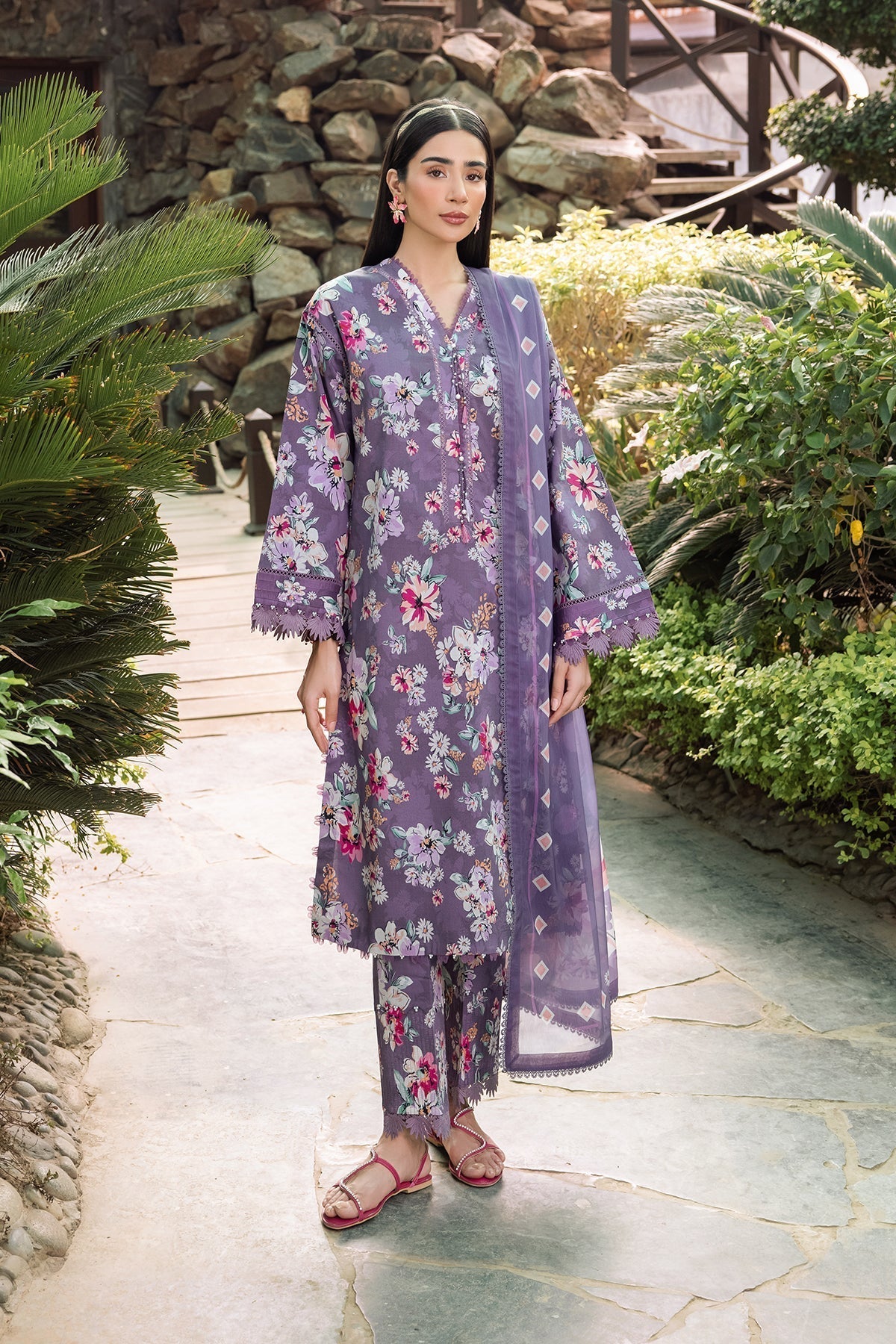 Alizeh | Sheen Lawn Prints 24 | INDIGO -  Alizeh Casuals - Original Designer Dress - House of Maryam