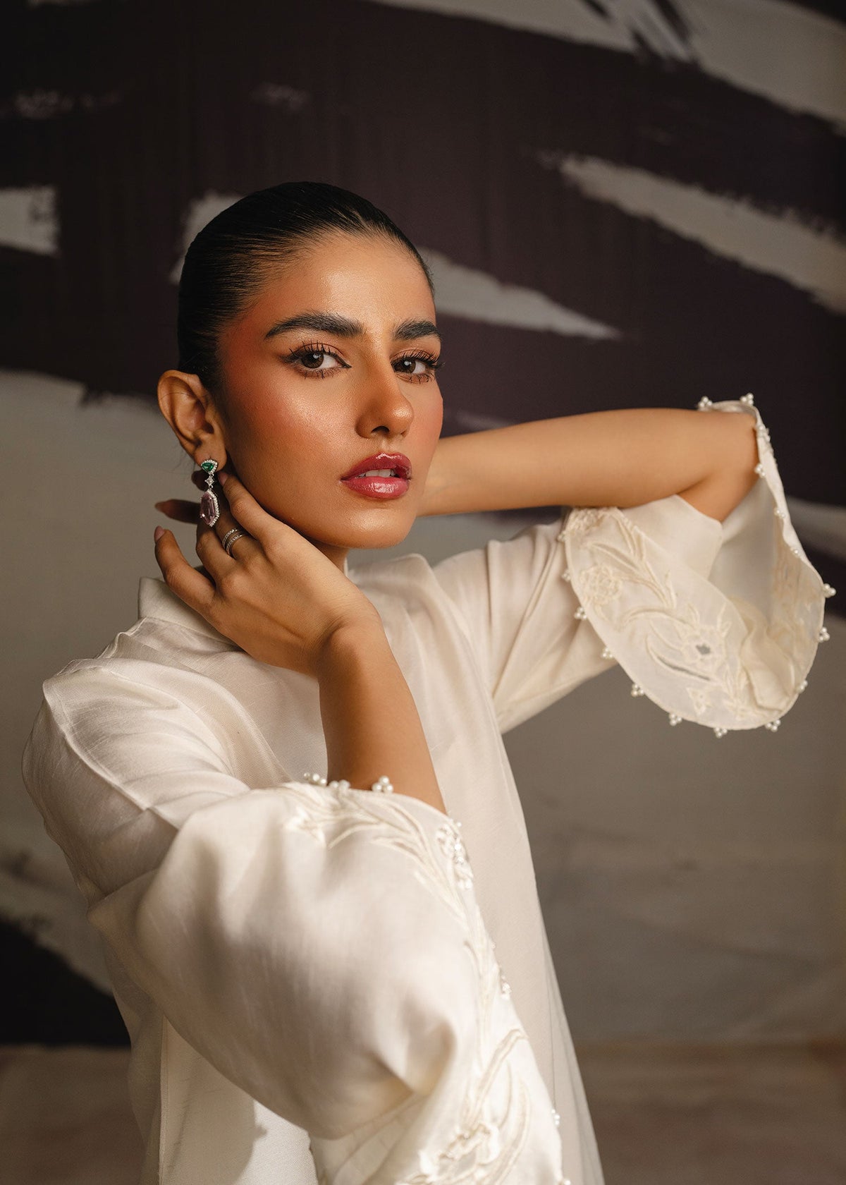 Mahgul | Eye of Cemal | Misty Floral -  Mahgul Ladies Clothes - Original Designer Dress - House of Maryam