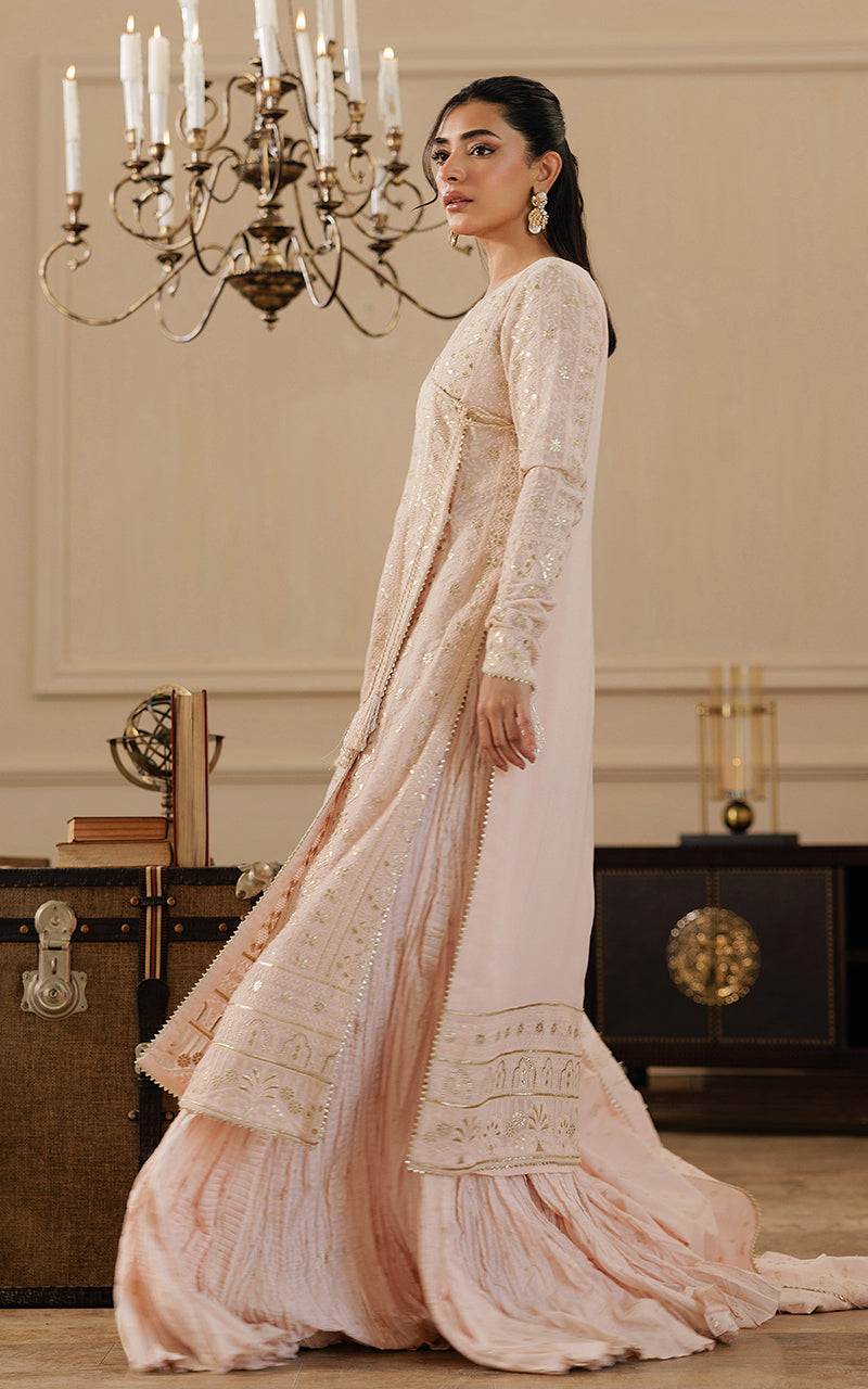 Threads and Motifs | Formal Dresses 25 | Embroidered Angrakha With Gharara And Dupatta -  Threads and Motifs Ladies Clothes - Original Designer Dress - House of Maryam