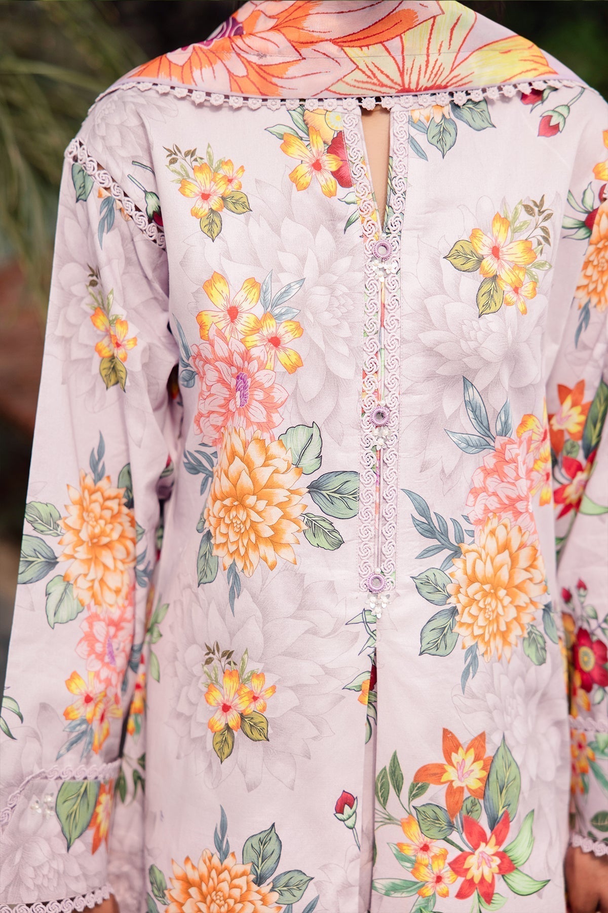 Alizeh | Sheen Lawn Prints 24 | FIONA -  Alizeh Casuals - Original Designer Dress - House of Maryam