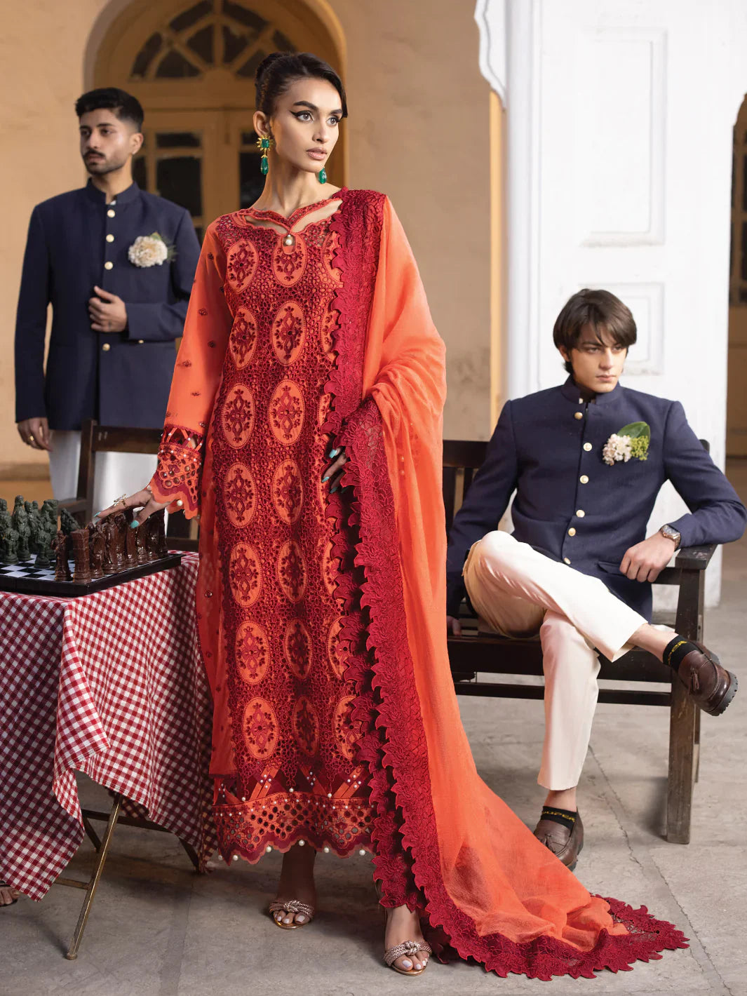 Faiza Faisal | Maya Luxury Lawn | Paula -  Faiza Faisal Luxury -  House of Maryam