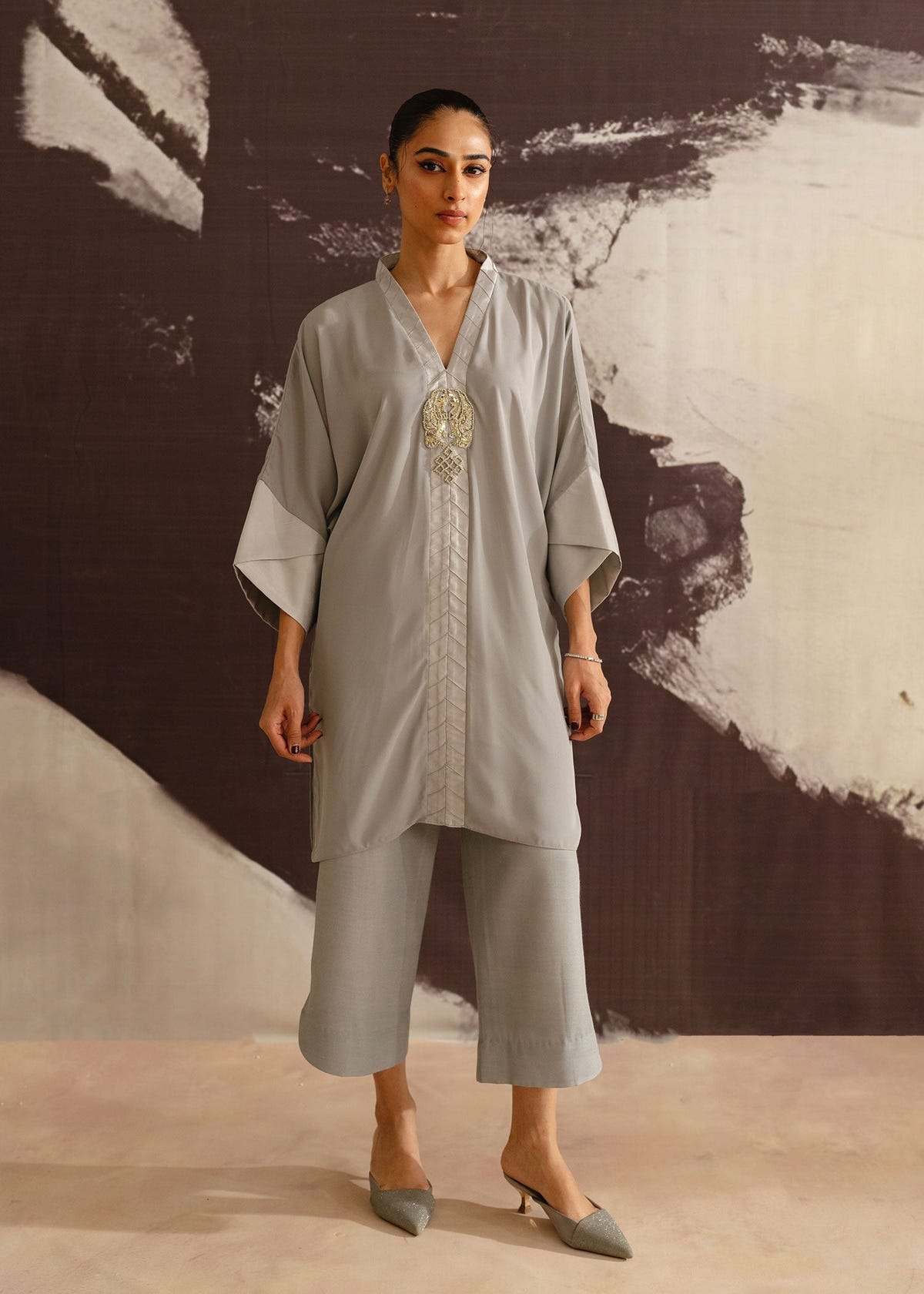 Mahgul | Eye of Cemal | Grey Jewel -  Mahgul Ladies Clothes - Original Designer Dress - House of Maryam
