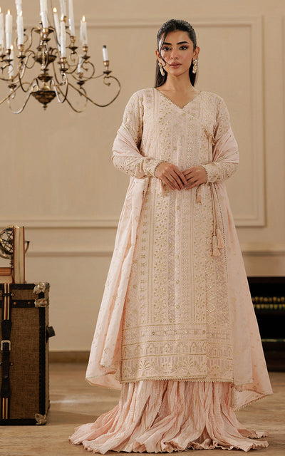 Threads and Motifs | Formal Dresses 25 | Embroidered Angrakha With Gharara And Dupatta -  Threads and Motifs Ladies Clothes - Original Designer Dress - House of Maryam