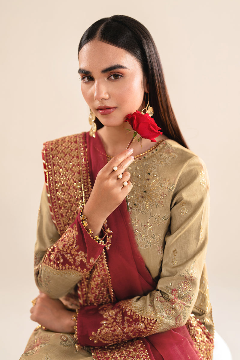 Baroque | Formal Collection | SILK UF-619 -  Baroque Ladies Clothes - Original Designer Dress - House of Maryam