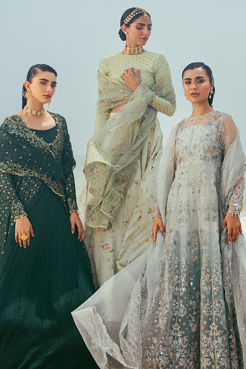 Cross Stitch | Wedding Collection 24 | SAFFRON CHARM -  Cross Stitch Formal - Original Designer Dress - House of Maryam