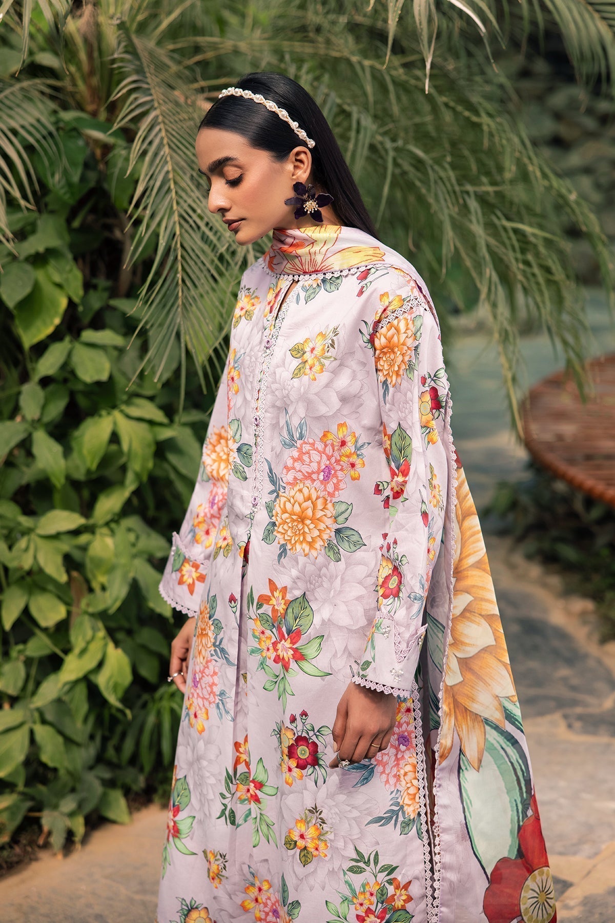 Alizeh | Sheen Lawn Prints 24 | FIONA -  Alizeh Casuals - Original Designer Dress - House of Maryam