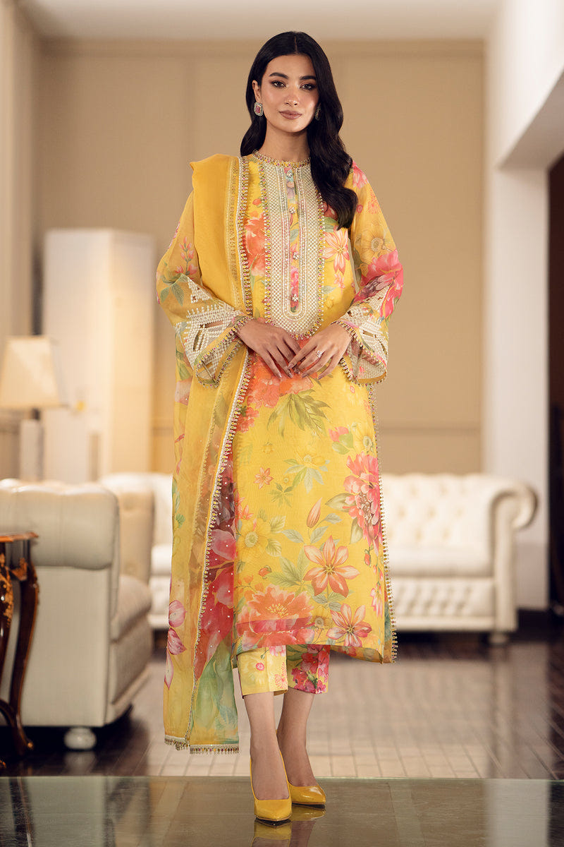 Baroque | Luxury Pret 24 | COTTON PATTI UF-509 -  Baroque Luxury - Original Designer Dress - House of Maryam