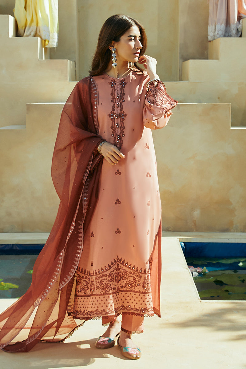 Cross Stitch | Premium Lawn 24 | ARID SAND -  Cross Stitch Formal - Original Designer Dress - House of Maryam