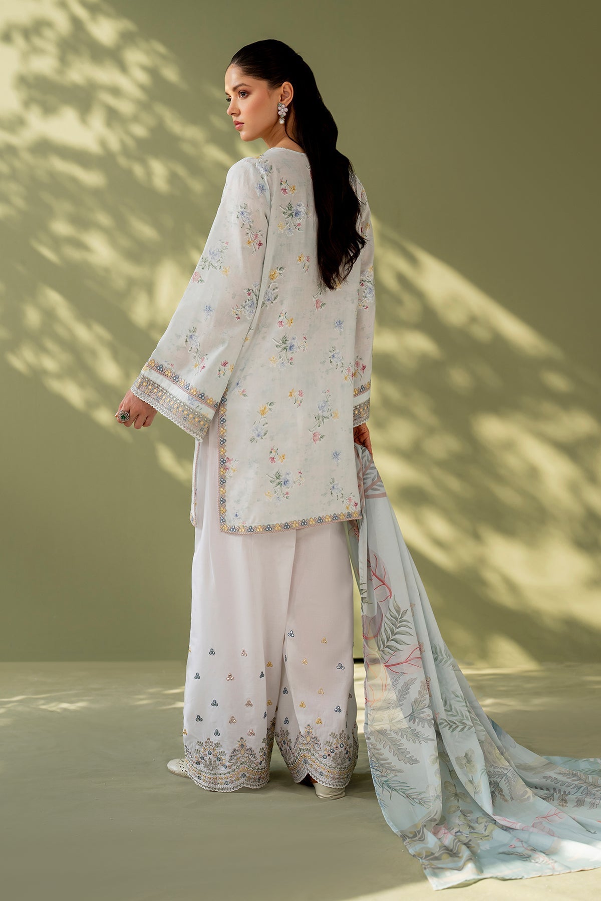 Baroque | Eid Printique | EMBROIDERED PRINTED LAWN UF-4170 -  Baroque Ladies Clothes - Original Designer Dress - House of Maryam