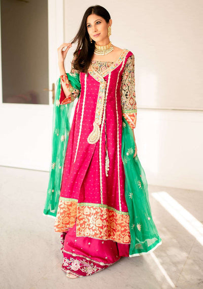 Layla Chatoor | Luxury Pret | Fuchsia Angrakha