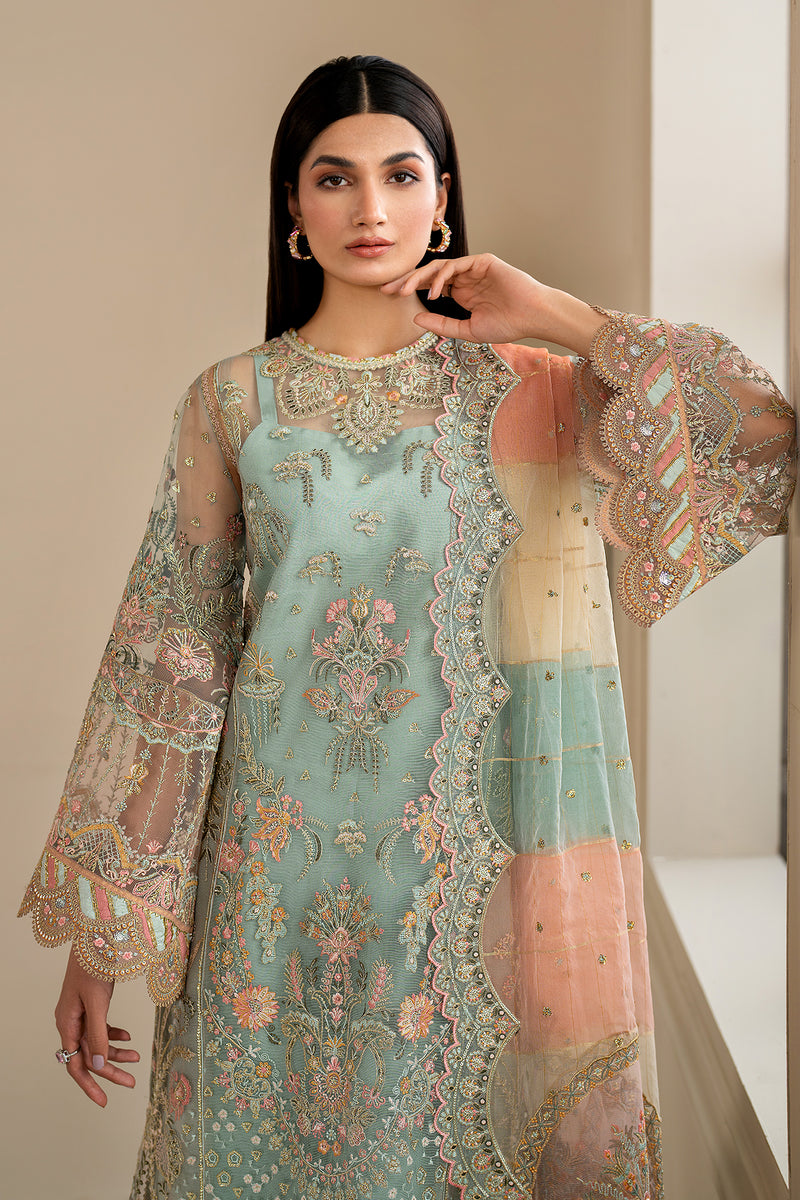 Baroque | Formal Collection | NET UF-620 -  Baroque Ladies Clothes - Original Designer Dress - House of Maryam