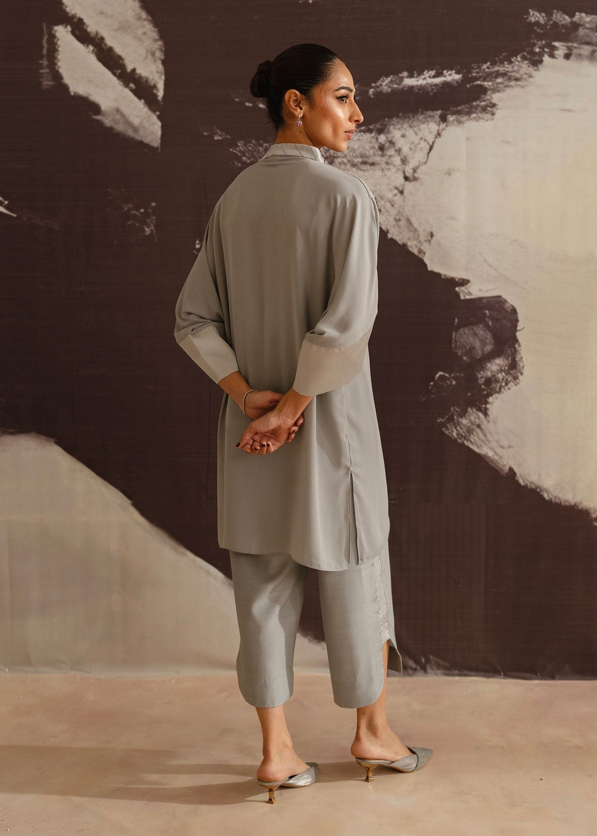 Mahgul | Eye of Cemal | Grey Jewel -  Mahgul Ladies Clothes - Original Designer Dress - House of Maryam