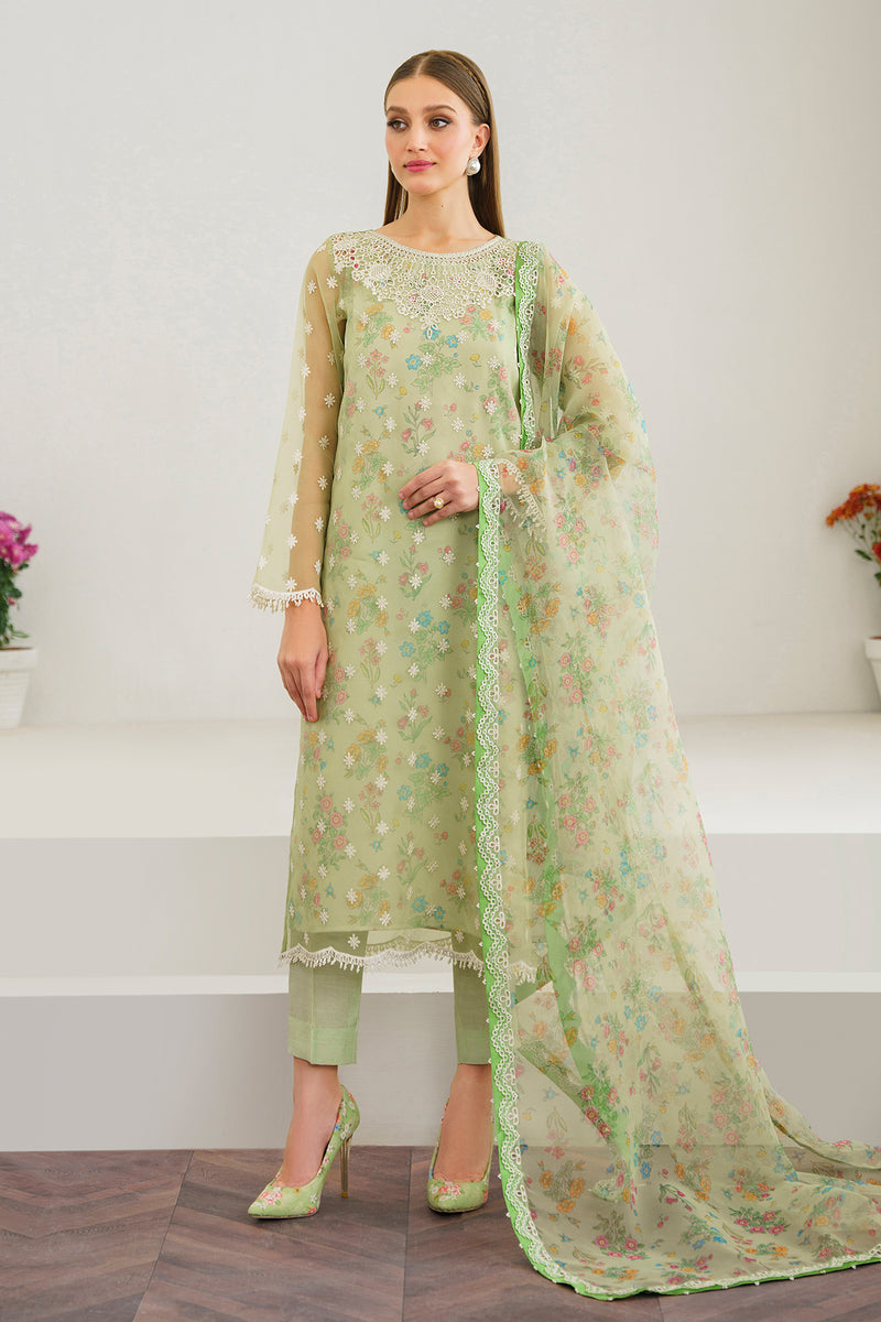 Baroque | Formal Collection | ORGANZA UF-521 -  Baroque Ladies Clothes - Original Designer Dress - House of Maryam