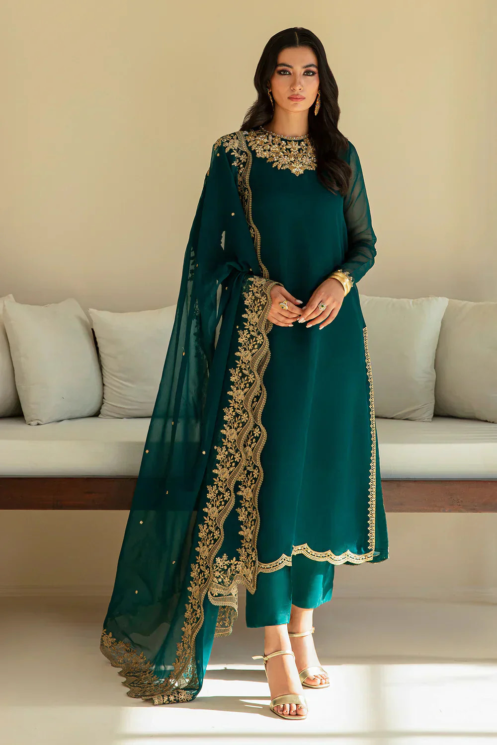 Baroque | Formals Collection | PR-828 -  Baroque Formal - Original Designer Dress - House of Maryam