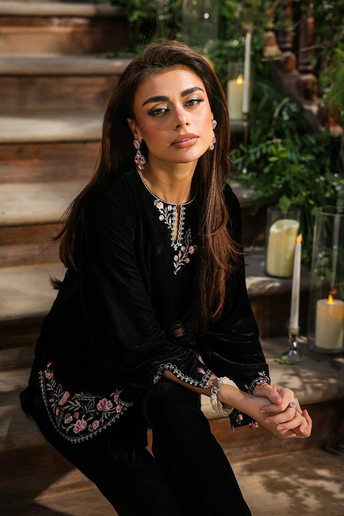 Sahar | Elayra Velvet Edit | Noir Elegance, image 6