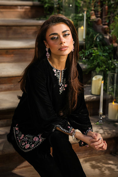 Sahar | Elayra Velvet Edit | Noir Elegance