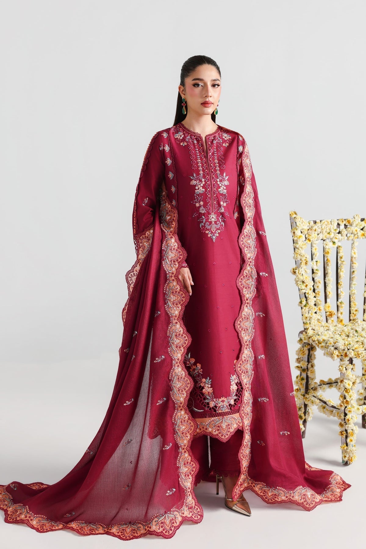 Akbar Aslam | Elan Luxury Lawn 26 | Mehrunissa-1