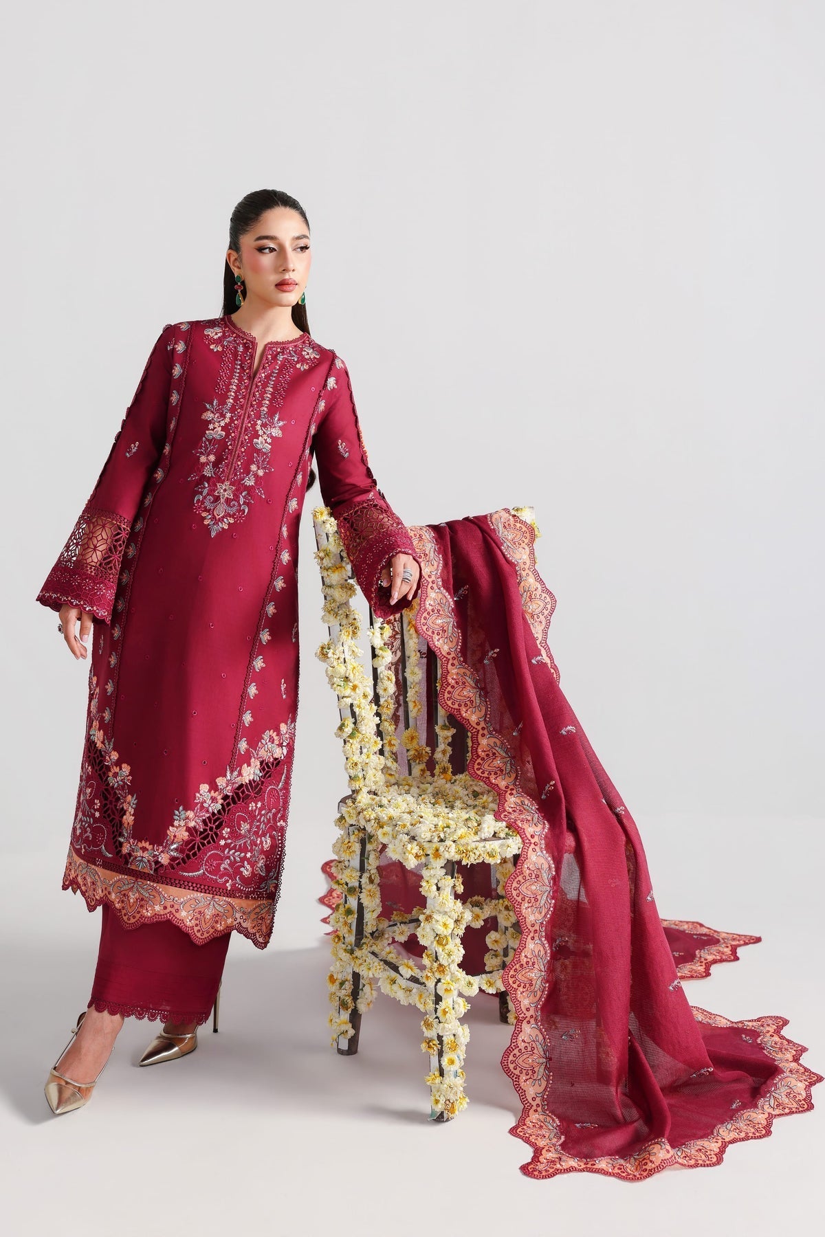 Akbar Aslam | Elan Luxury Lawn 26 | Mehrunissa-4