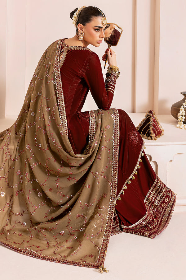 Jazmin | Chandni Velvet Formals 25 | Embroidered Velvet Formal CVF D-07-4