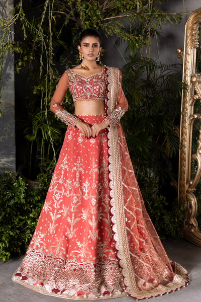 Saad Shaikh | Flurie Vol 3 | Ember Rose -  Saad Shaikh Ladies Clothes - Original Designer Dress - House of Maryam