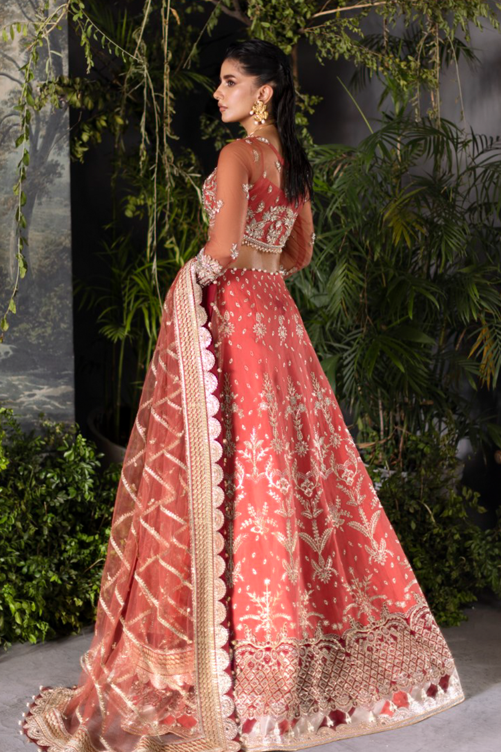Saad Shaikh | Flurie Vol 3 | Ember Rose -  Saad Shaikh Ladies Clothes - Original Designer Dress - House of Maryam
