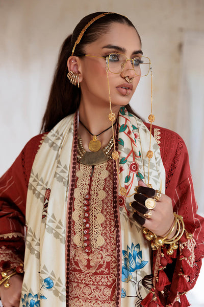 Bonanza Satrangi | Cantaloupe 3 Pc (7W24E3P019) -  Bonanza Satrangi Unstitched - Original Designer Dress - House of Maryam