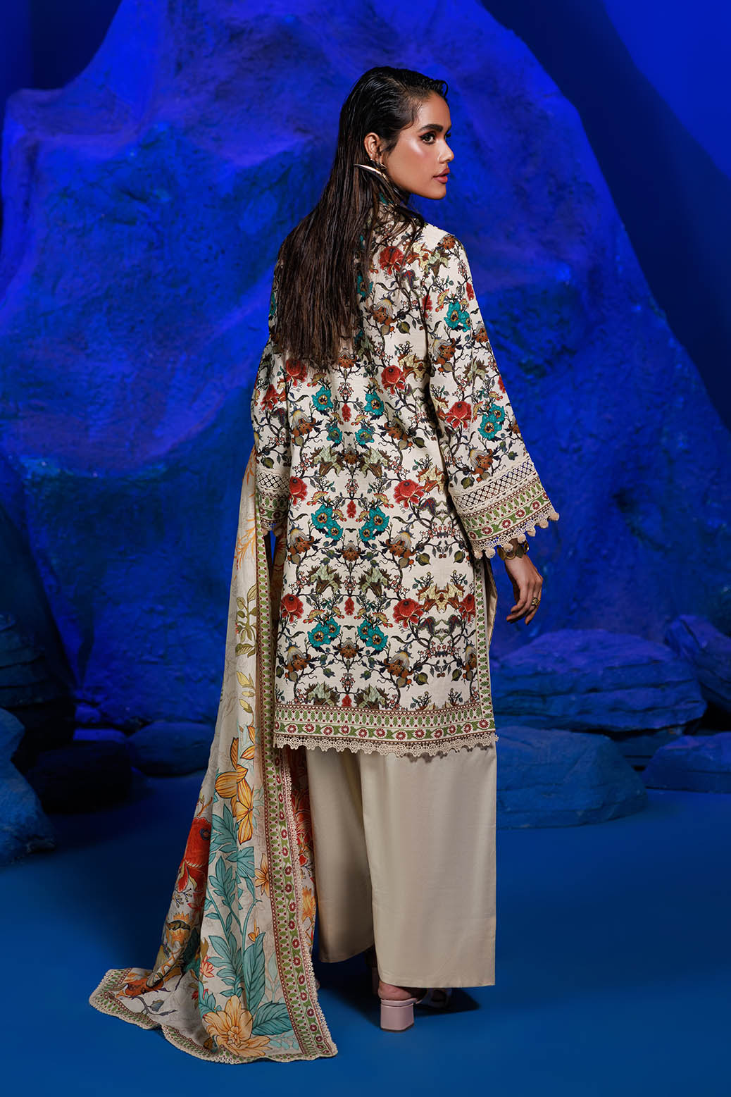 Bonanza Satrangi | Mother Of Pearl 3 Pc (7W24P3P169) -  Bonanza Satrangi Unstitched - Original Designer Dress - House of Maryam