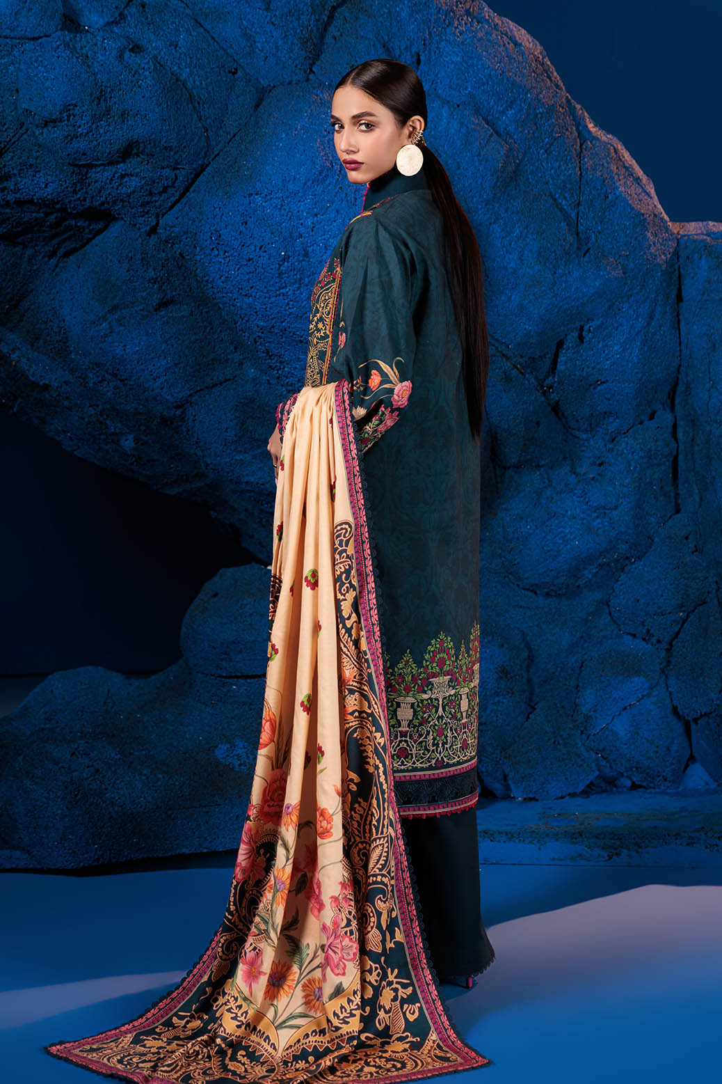 Bonanza Satrangi | Pacific 3 Pc (7W24P3P226) -  Bonanza Satrangi Unstitched - Original Designer Dress - House of Maryam