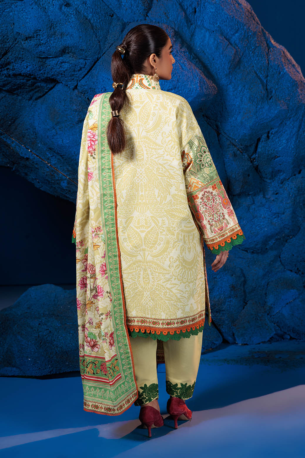 Bonanza Satrangi | Margarita 3 Pc (7W24P3P227) -  Bonanza Satrangi Unstitched - Original Designer Dress - House of Maryam