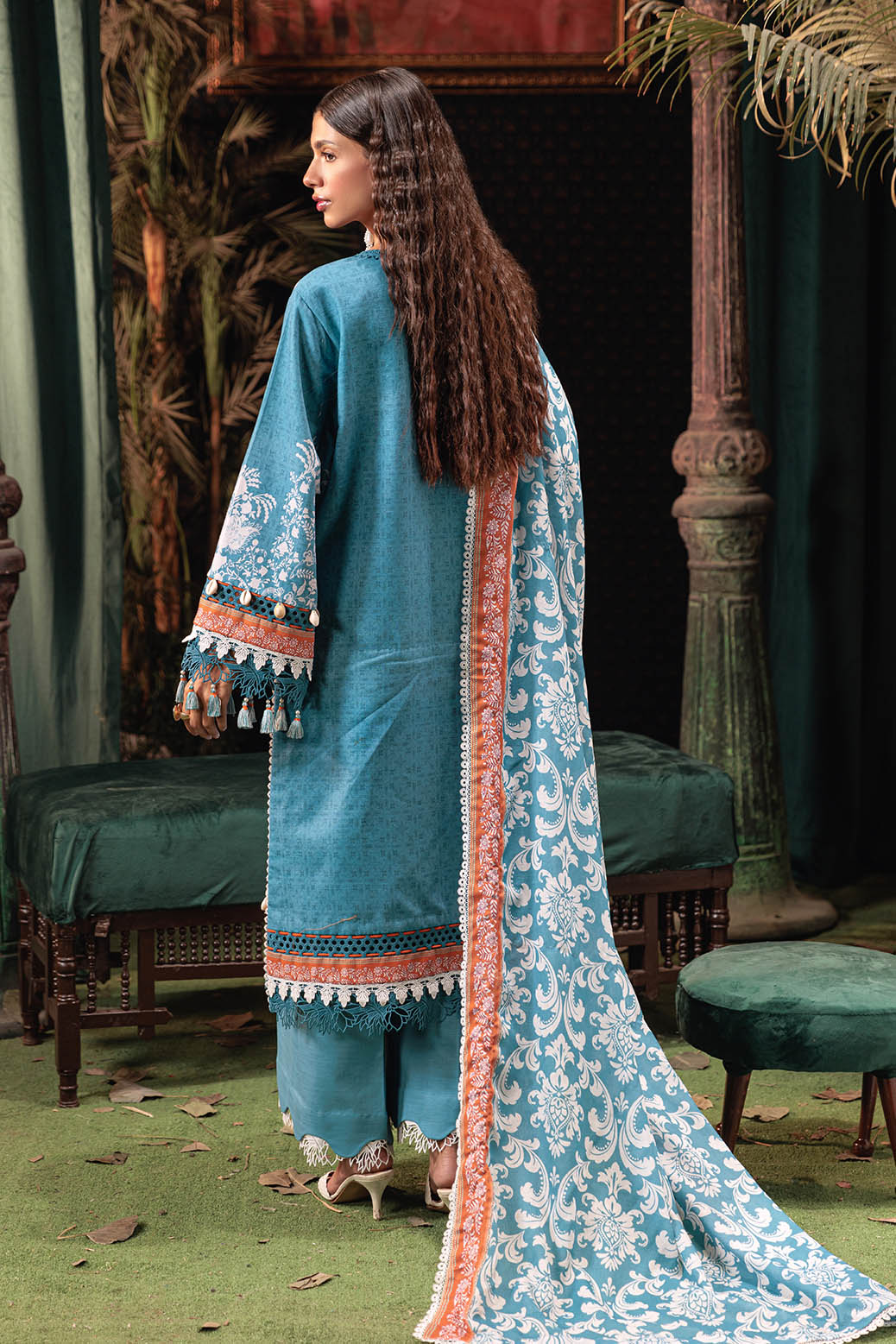 Bonanza Satrangi | Floral Garden 3 Pc (7W24P3P285) -  Bonanza Satrangi Unstitched - Original Designer Dress - House of Maryam