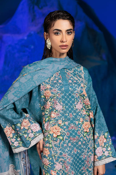 Bonanza Satrangi | Brilliant Blue 3 Pc (7W24P3P286) -  Bonanza Satrangi Unstitched - Original Designer Dress - House of Maryam