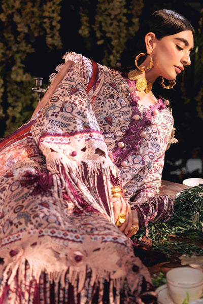Bonanza Satrangi | Elegancia 3 Pc (7W24P3P287) -  Bonanza Satrangi Unstitched - Original Designer Dress - House of Maryam