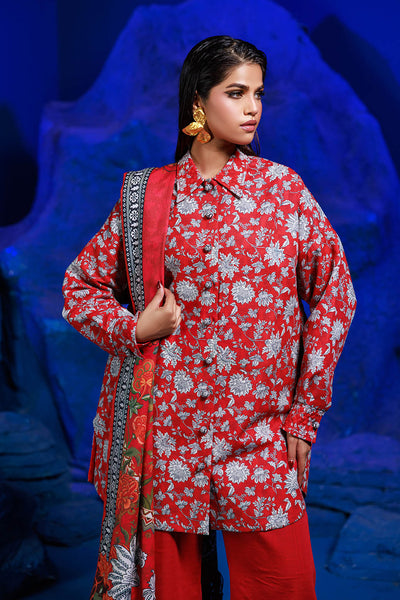 Bonanza Satrangi | Scarlet Sage 3 Pc (7W24P3P353) -  Bonanza Satrangi Unstitched - Original Designer Dress - House of Maryam