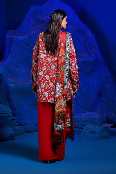 Bonanza Satrangi | Scarlet Sage 3 Pc (7W24P3P353) -  Bonanza Satrangi Unstitched - Original Designer Dress - House of Maryam