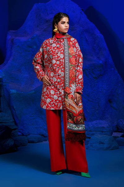 Bonanza Satrangi | Scarlet Sage 3 Pc (7W24P3P353) -  Bonanza Satrangi Unstitched - Original Designer Dress - House of Maryam
