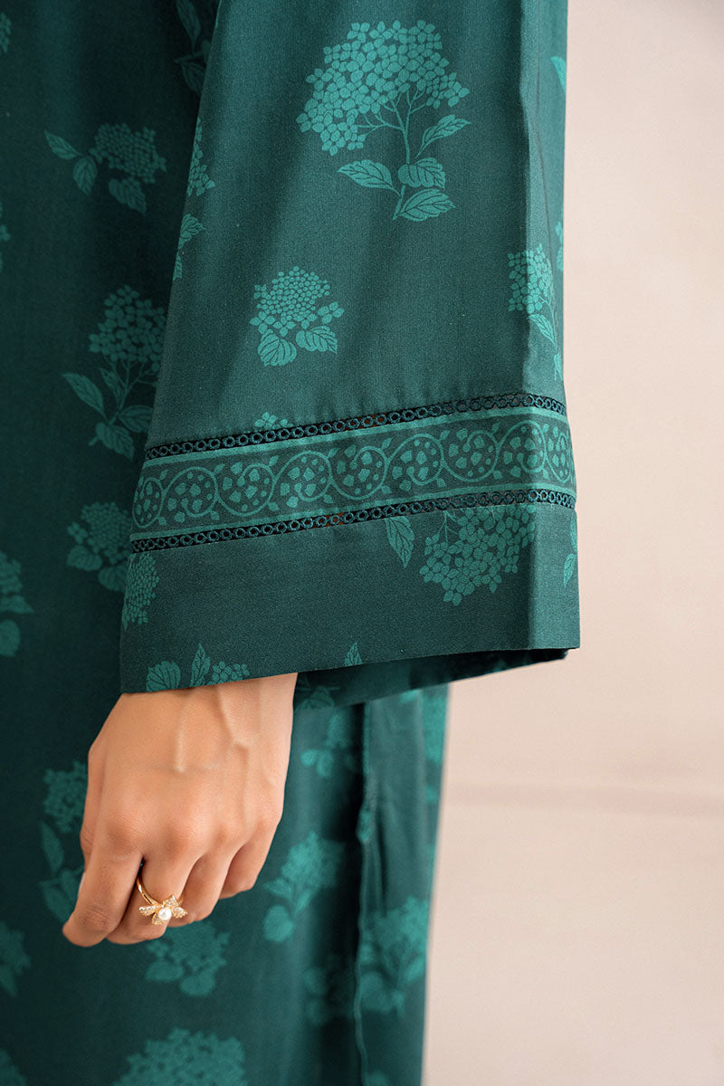 Cross Stitch | Basic Pret | Pine Glam Printed Linen Shirt-4