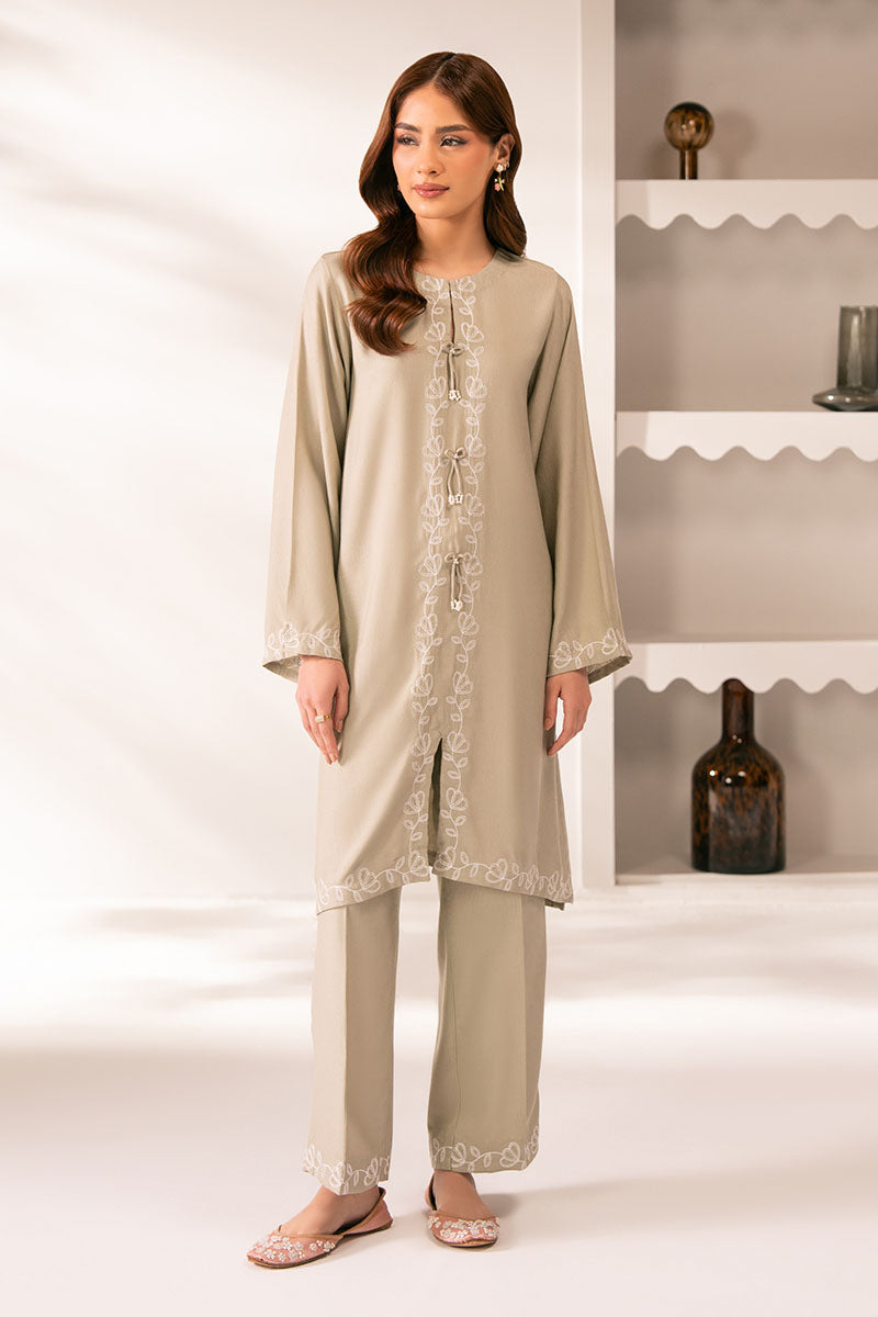 Cross Stitch | Exclusive Pret | Verdent Veil-2PC (Shirt & Trouser)-1