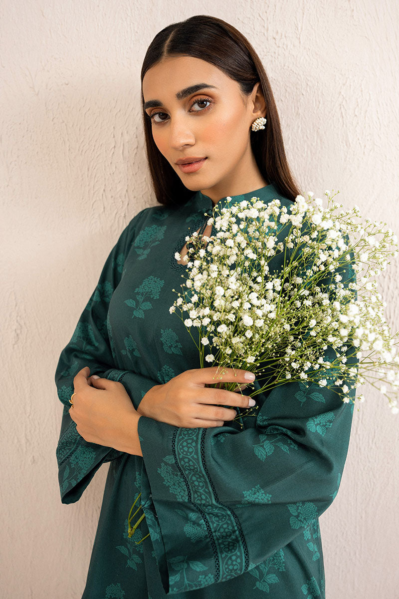 Cross Stitch | Basic Pret | Pine Glam Printed Linen Shirt-5