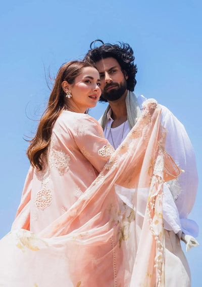 Elaf Premium | Hai Kuch Festive Lawn 24 | EHK-07 Pareesa -  Elaf Premium Luxury - Original Designer Dress - House of Maryam