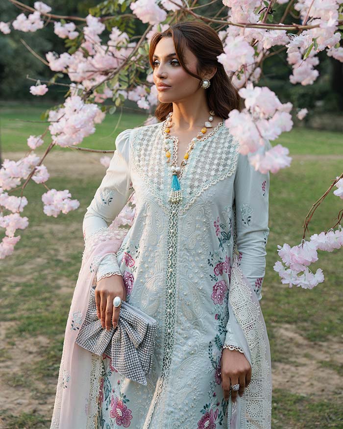 Zevk | Flora Festive Lawn | JASMINE -  Zevk Ladies Clothes - Original Designer Dress - House of Maryam