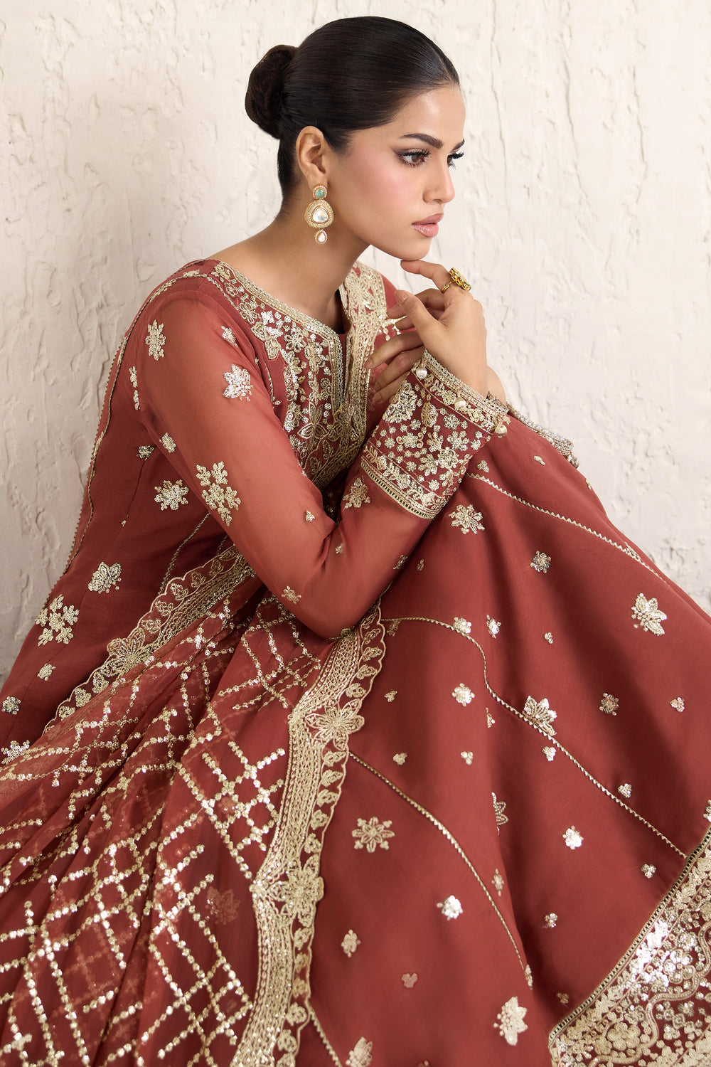 Faiza Saqlain | Reina Formals | Flame Luxe-5