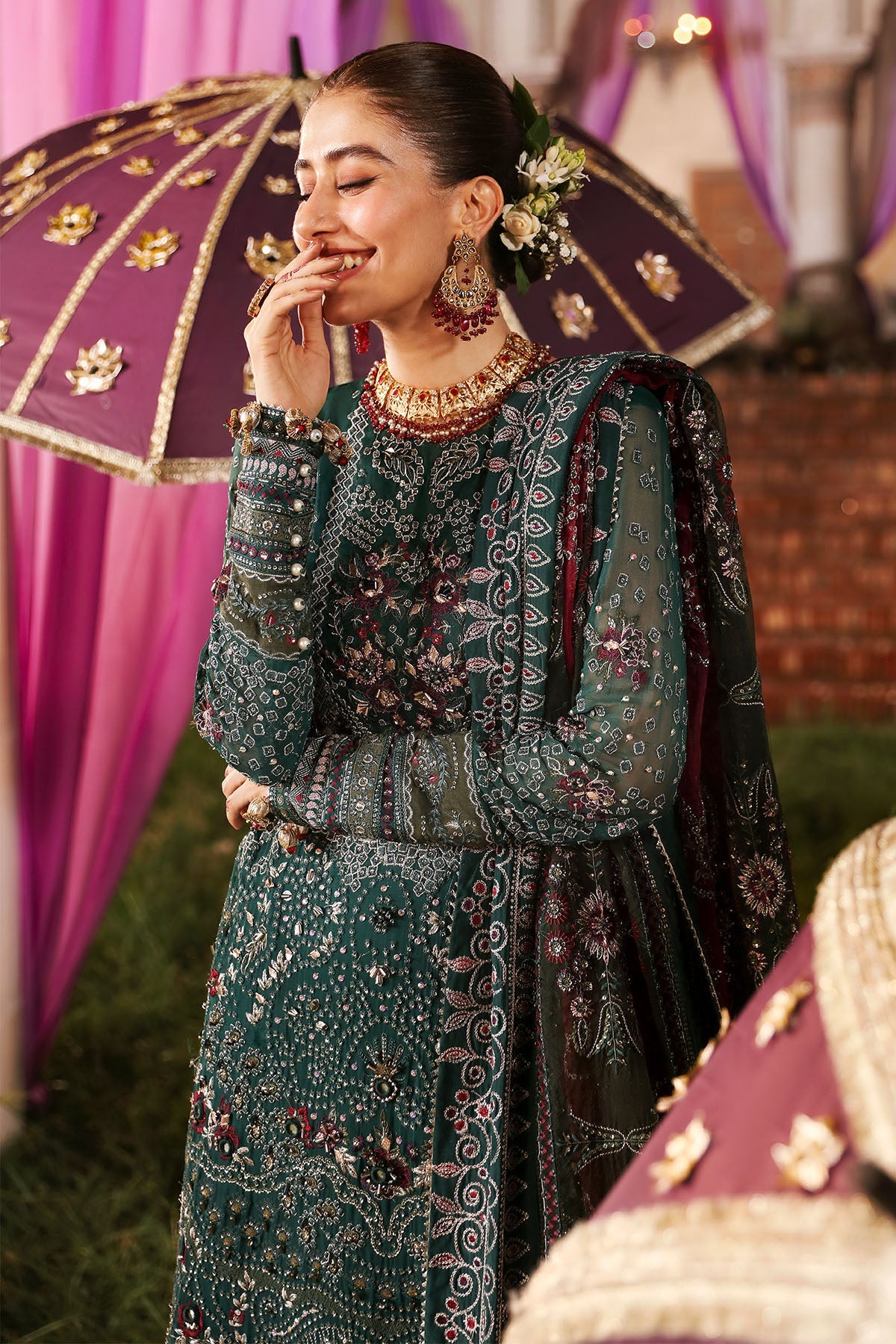 Nureh | Jhoomro 25' | NL-68 SHADMANI -  Nureh jhoomro 25 - Original Designer Dress - House of Maryam
