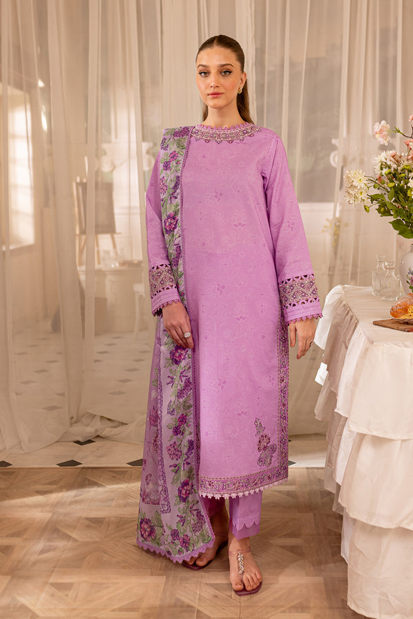Farasha | Seraya Lawn 24 | VOILET -  Farasha Luxury - Original Designer Dress - House of Maryam