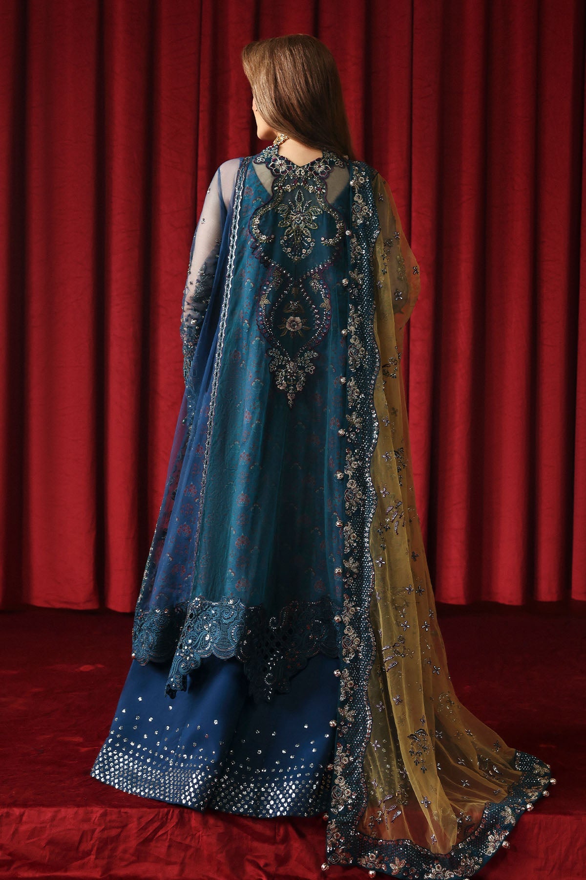 Nureh | Jhoomro 25' | NL-84 Resham -  Nureh jhoomro 25 - Original Designer Dress - House of Maryam