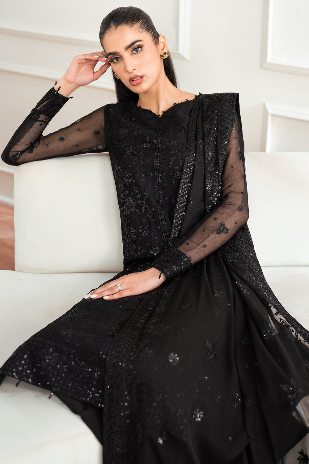Farasha | Essence Formals 25 | Dark Whisper -  Farasha Ladies Clothes - Original Designer Dress - House of Maryam