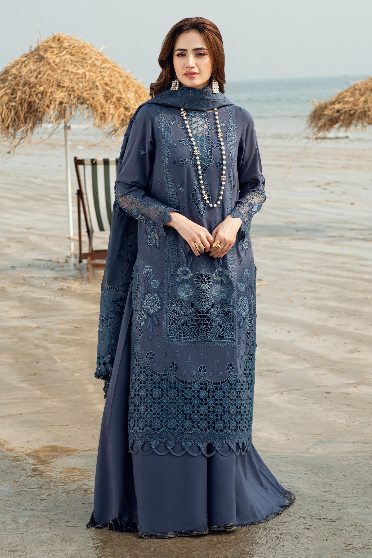 Nureh | Khuwab Luxury Lawn | NE-146 -  Nureh Ladies Clothes - Original Designer Dress - House of Maryam