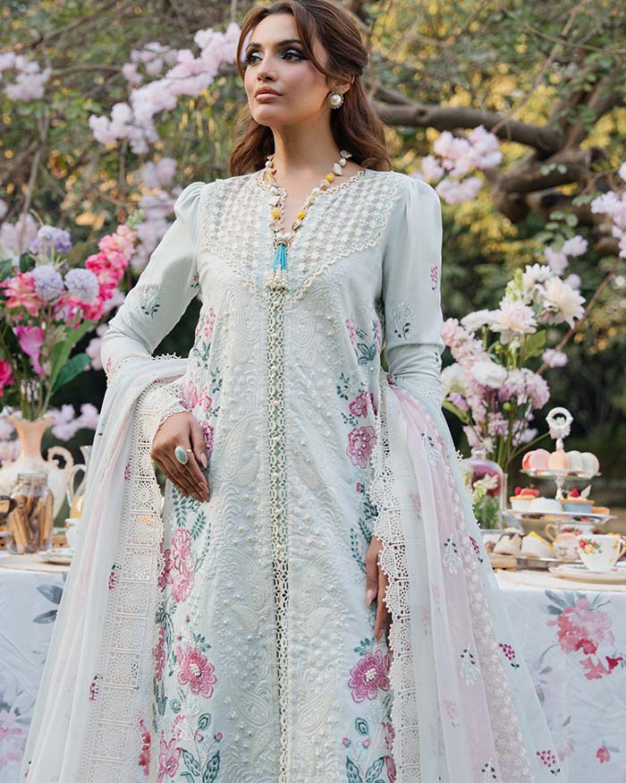 Zevk | Flora Festive Lawn | JASMINE -  Zevk Ladies Clothes - Original Designer Dress - House of Maryam