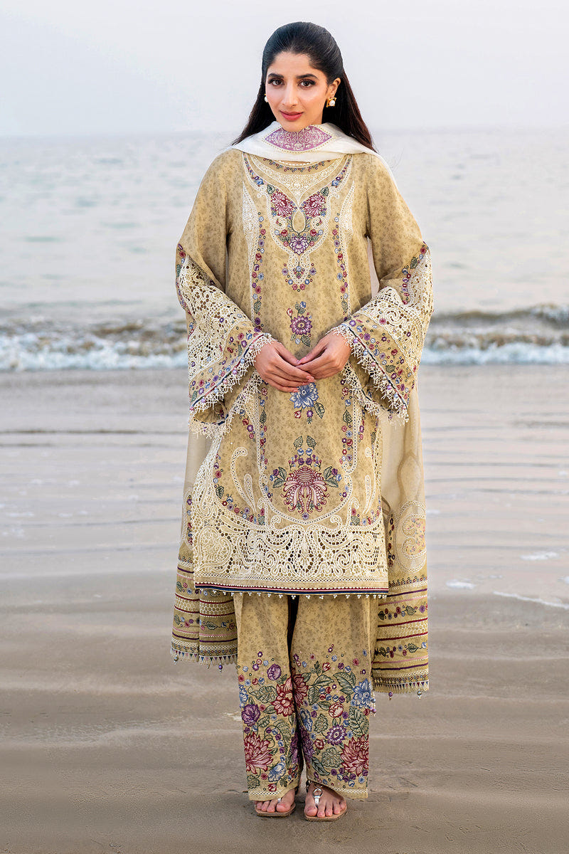 Jazmin | Shahkaar Luxury Lawn 25 | SL25-D4 -  Jazmin Ladies Clothes - Original Designer Dress - House of Maryam